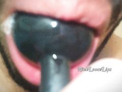 Desi Boy Sucking butt plug for the first time