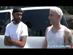 Muscular Blacg Gay Dude Fuck White Twink With His BBC 07