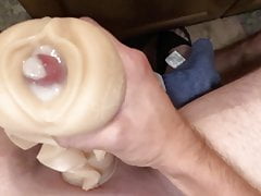 Reverse cream pie. Cock out the pussy. Fleshlight