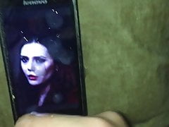 Cum On Elizabeth Olsen Scarlett witch sexy face 2