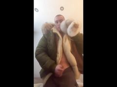 Furs try on and wanking in furs