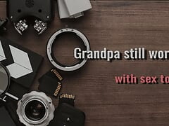 Grandpa Works with Sex Toy