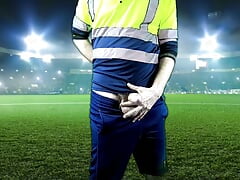 Linesman Can't Hide His Esteem For The Football Players (Fantasy) DIRTY DADDY VIDEO