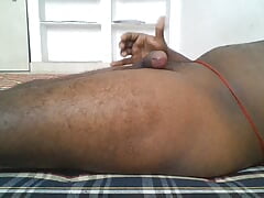Telugu Straight Guy masturbating his cock with telugu audio. who want it comment down
