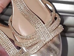 found sparkly heels in soccer mom minivan