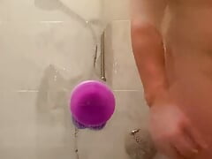 Big bubble butt shower dildo fuck