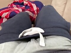 Hard cock in underwear