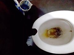 Indian Chennai tamil guy pissing in toilet black dick