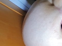 Anal fuck close up filmed with selfie stick