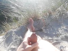 masturbation on beach