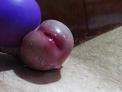cock juices and vibrator orgasm