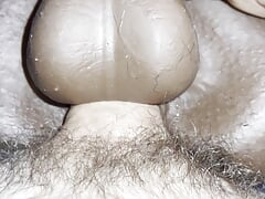 POV micro cock in balls deep