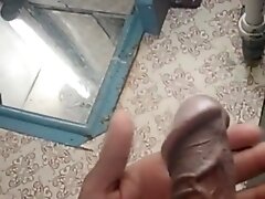I show my dick to video call in train bathroom