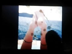 Lena Heady cum tribute #2 (foot fetish)