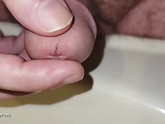 Closeup Pissing in the Sink Compilation