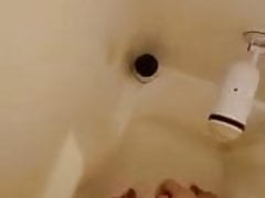 Fucking my toy in the shower