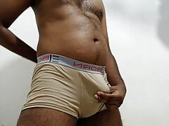 Hot Indian Uncle Underwear Bulge Hairy Cock Handsome Body