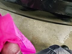 why i was looking around in the trunk. I found pink panty in trunk of my female customer car