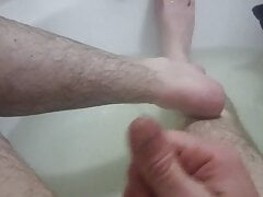Playtime in bath getting hard. Shaved