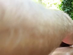 Hand Job outdoor jerking at the river Thur