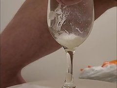 Cum in glass of water (1st video)