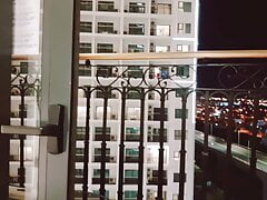 Kwon-seojin : Korean Boy Masturbating Naked on Hotel Balcony
