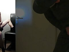 roommate caught masturbating while anal penetrating himself and watching gay porn after being home from work early