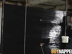 Sebastian Kane blows twink Max Brown through plastic wrap