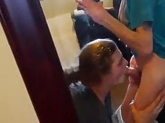 Cole sucking me off in front of mirror