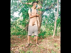Teen boy masterbate in forest cumshot fun ass