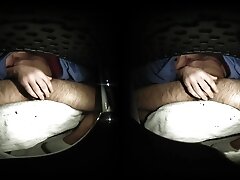 VR180 Stroking Hairy Cock