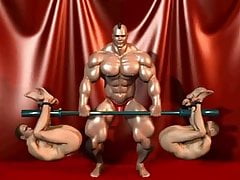 Cartoni Porno Gay: Bodybuilding