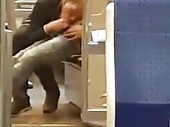 blond sucking in metro in front of everyone (16'')