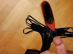 Cum on Wifes Heels and Panty