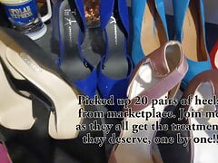 20 Pairs of High Heels Picked up from Marketplace ready to be used!!!