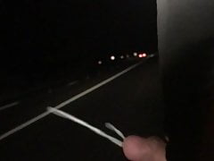 Cum flash on the Highway.