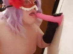 Sissy Slut Jocelynn Deep Throat Blowjob Practice