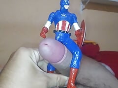 I couldn't take it and had to put Captain America on my dick to get it to harden
