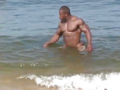 Rodney St Cloud in beach posing