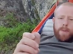 Very sexy and hot ginger wanker his big cock
