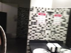 Public bathroom at ford field