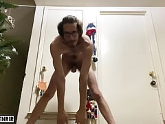 Naked Stretching and Workout with Ryan Fenrir