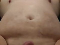Chubby daddy get fucked and cum