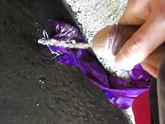 Pissing all over Sam's dirty prom dress in a flood channel