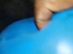 Masturbation with balloon ke shath
