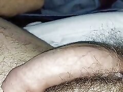 Jerking off my hairy cock