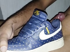 fucking and cumming twice in a row with the fleshlight on my wife's nike AF1 sneakers and my nike air max