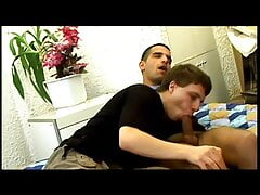 Sexy guy loves hot come dripping from his ass
