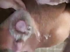 Dad taking a cum facial from another dad