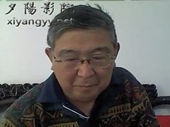 Webcam show from asian grandpa
